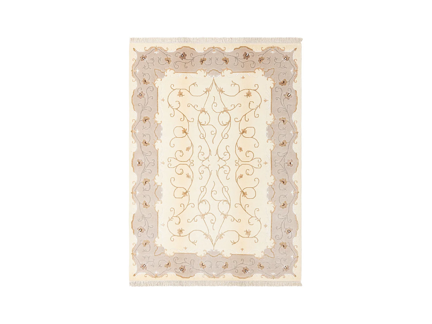 Tapis de laine 175x241 beige Darya