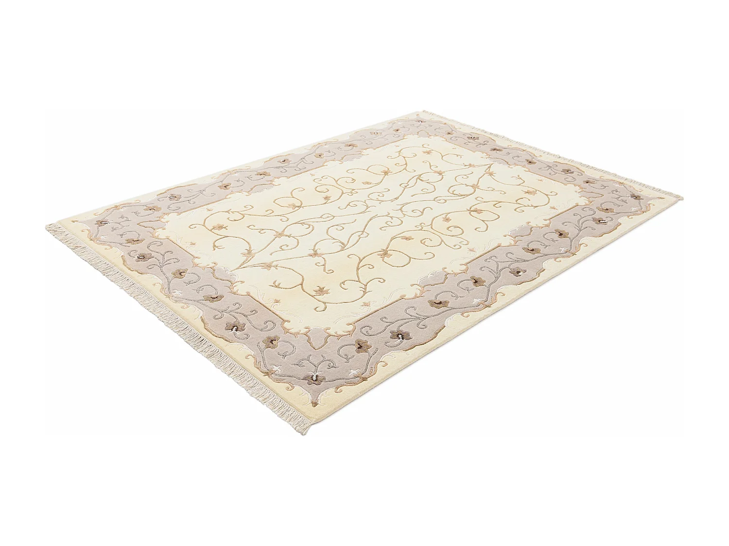 Tappeto in lana 175x241 beige Darya