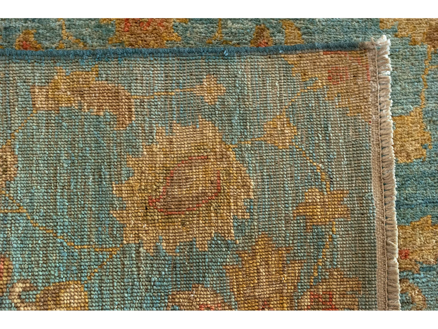 Tapis de laine 95x152 Bleu Ziegler