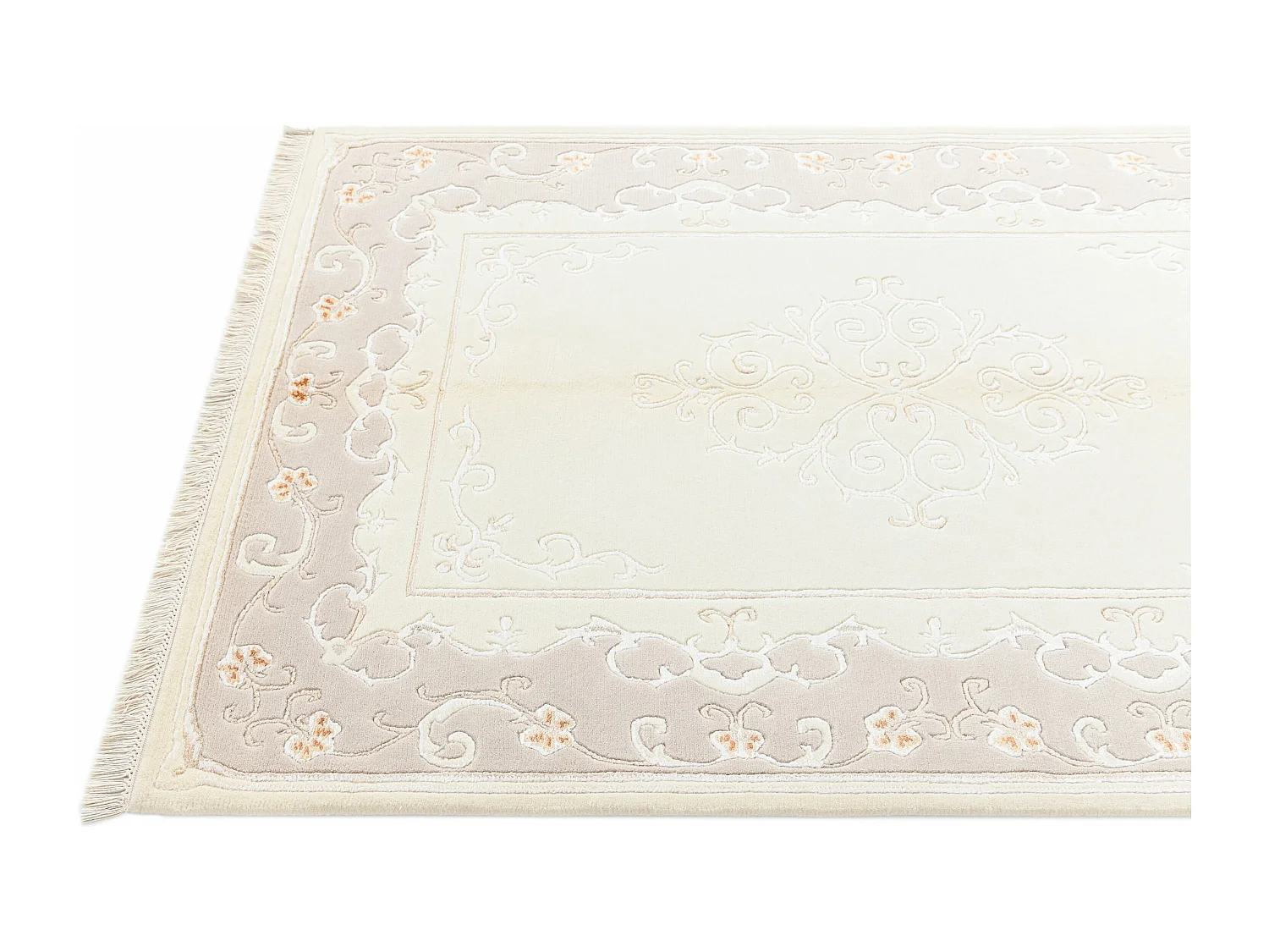 Tapis de laine 122x183 beige Darya