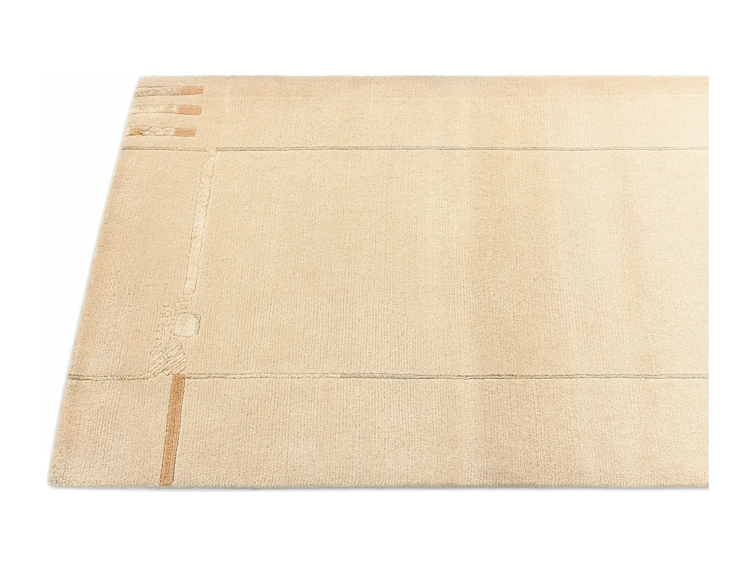 Tappeto per corridoio in lana 84x396 marrone Darya