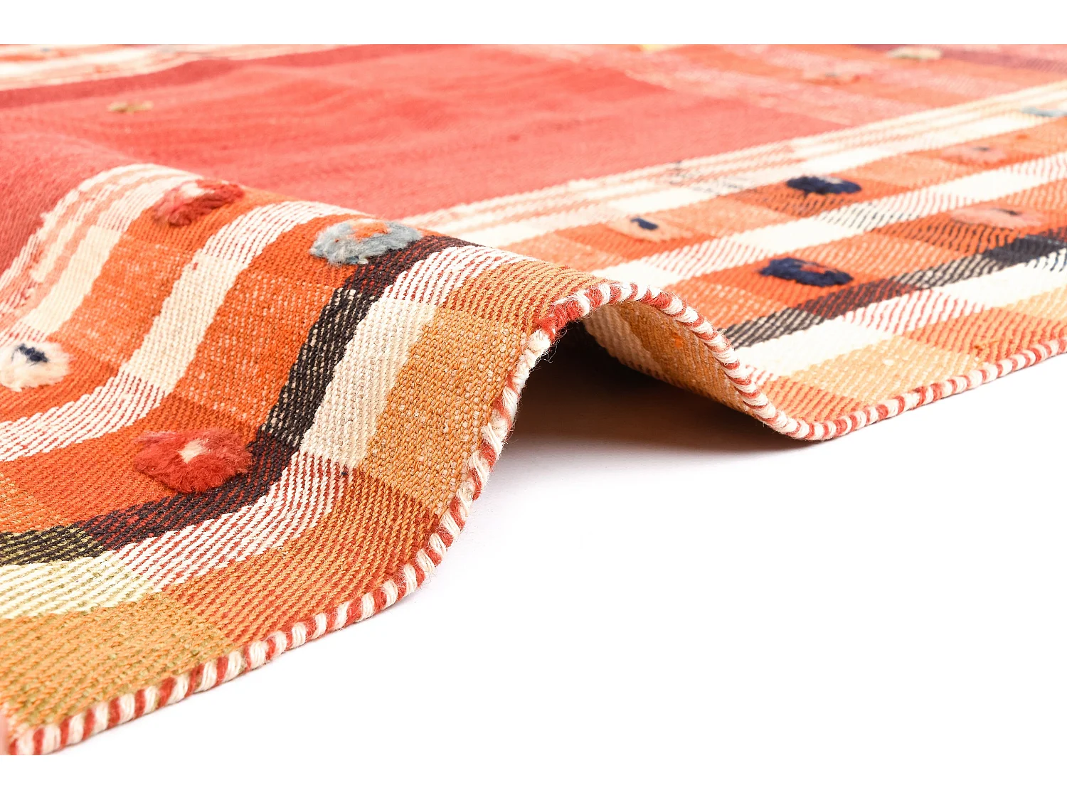 Tapis de laine 125x213 rouge Jajim