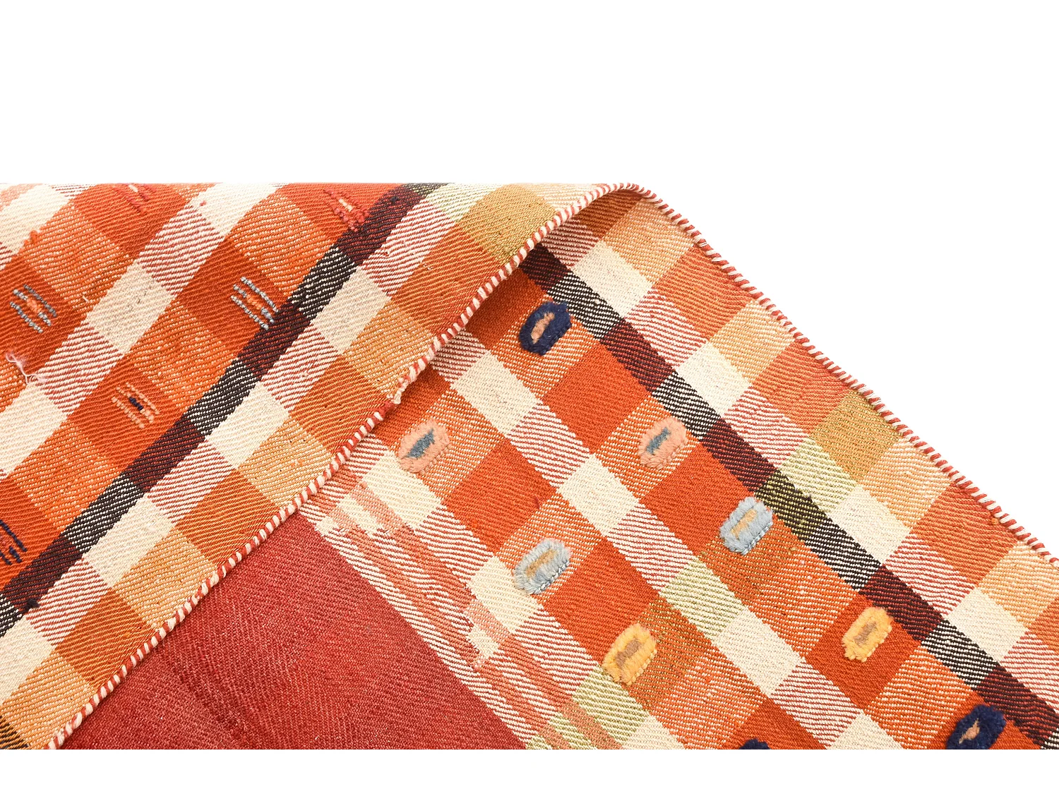 Tapis de laine 125x213 rouge Jajim