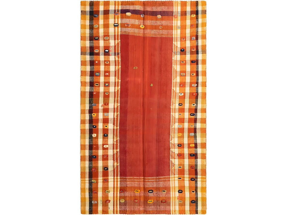 Tapis de laine 125x213 rouge Jajim