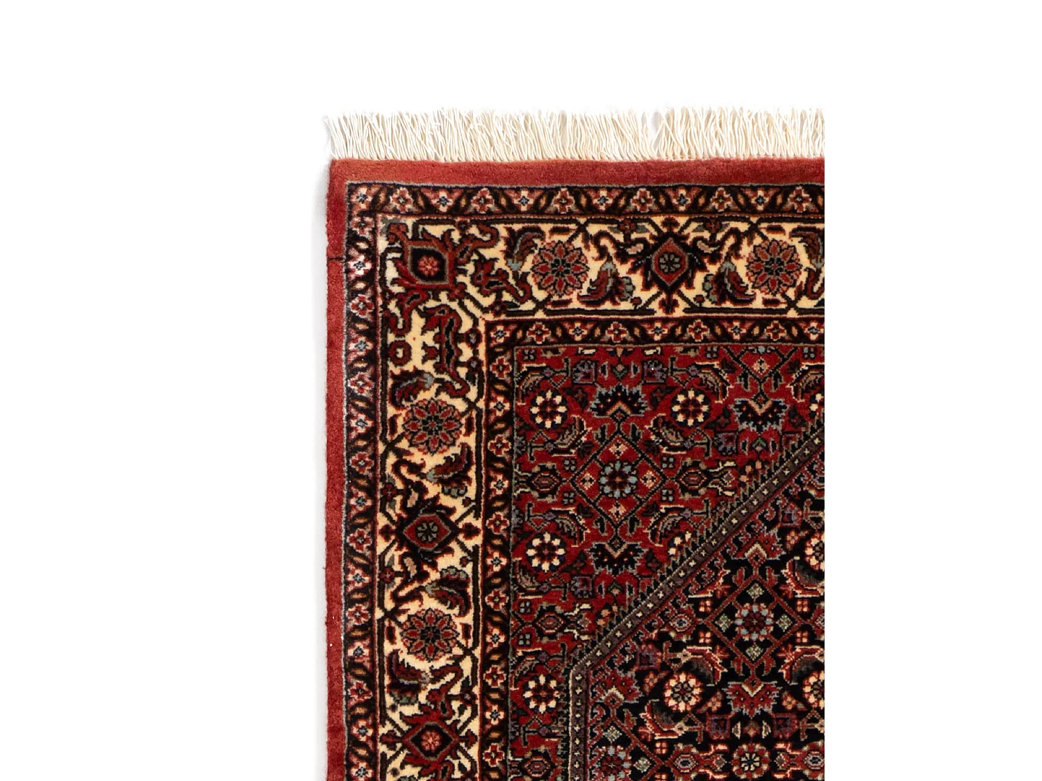 Tappeto per corridoio in lana 85x308 rosso Bidjar