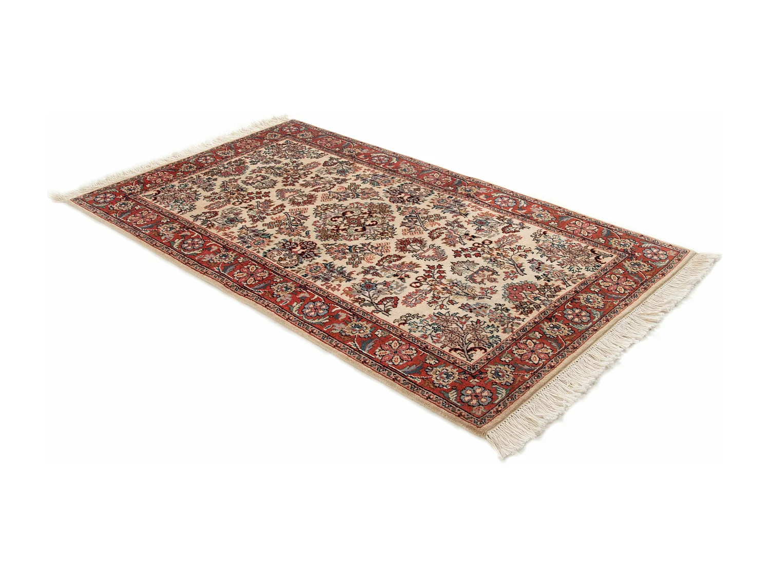 Wollteppich 90x155 Rot Tabriz