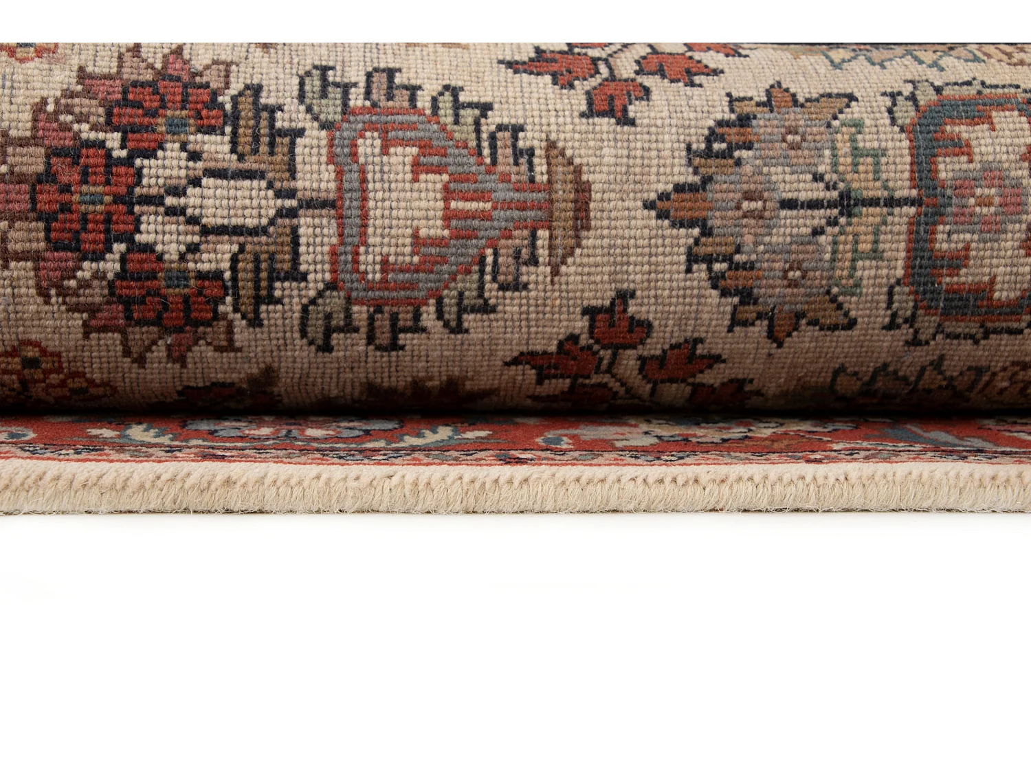 Wollteppich 90x155 Rot Tabriz