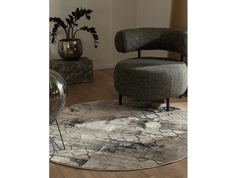 Teppich 240x240 Grau Davos Mesh