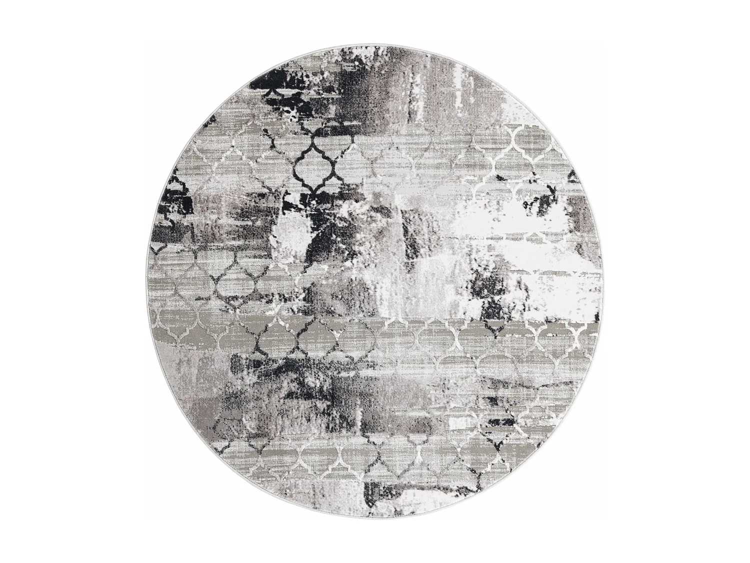 Tapis 240x240 gris Davos Mesh