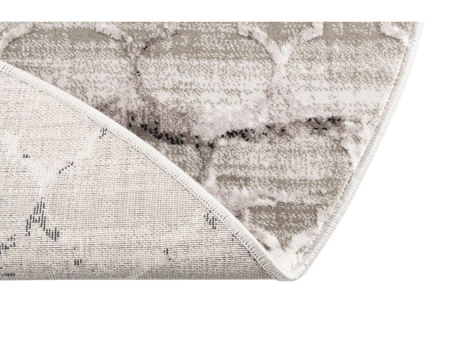 Tapis 240x240 gris Davos Mesh