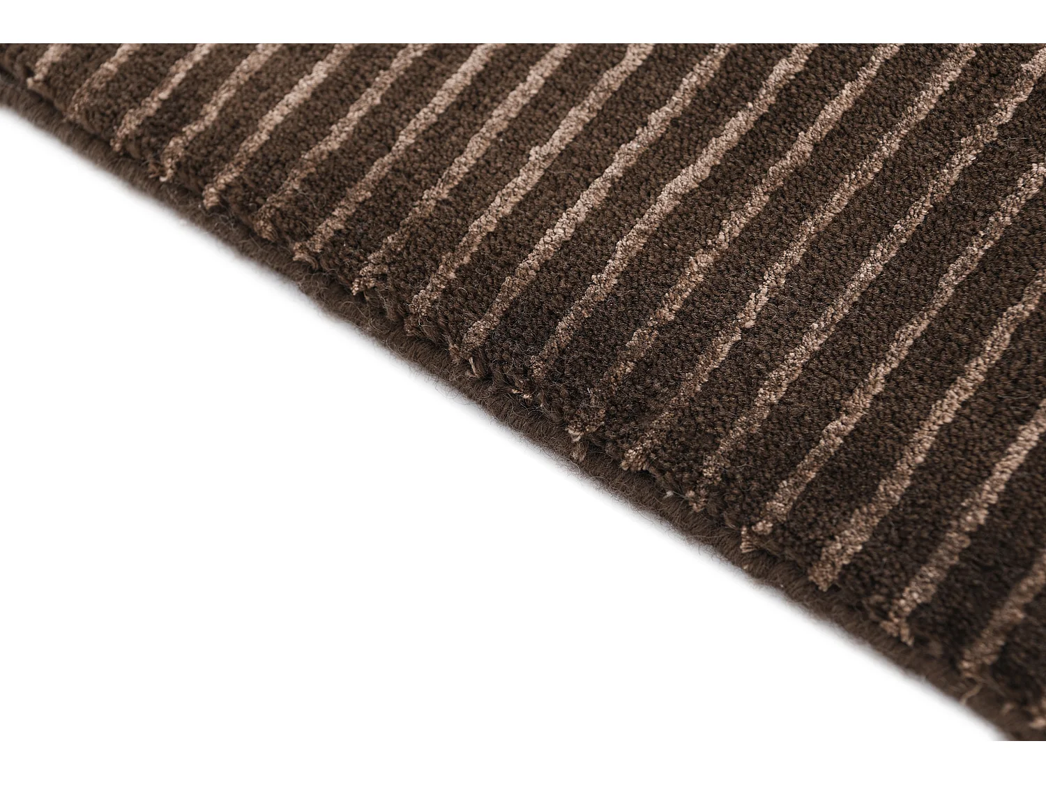 Tapis de couloir en laine 79x180 brun Darya