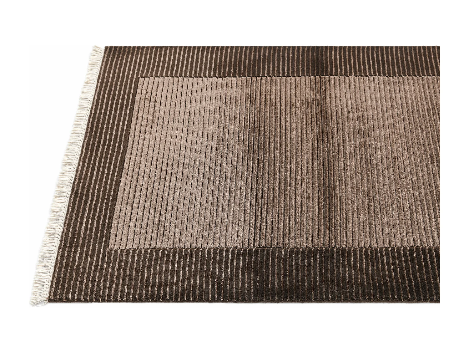 Tapis de couloir en laine 79x180 brun Darya