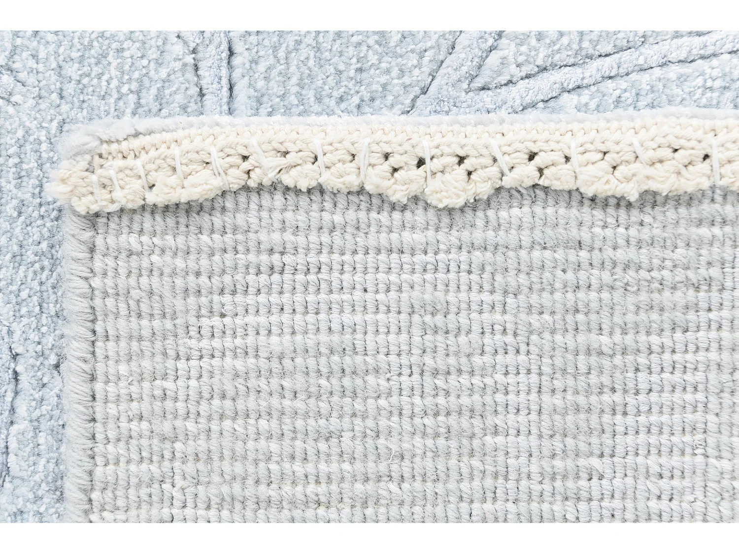 Wollteppich 130x191 Blau Darya