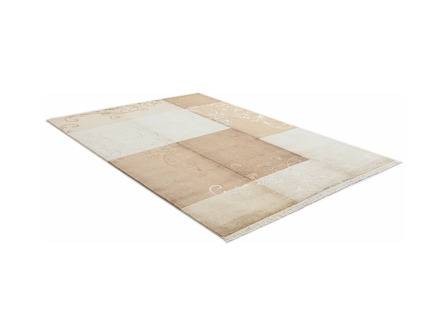 Tapis de laine 170x244 brun Darya