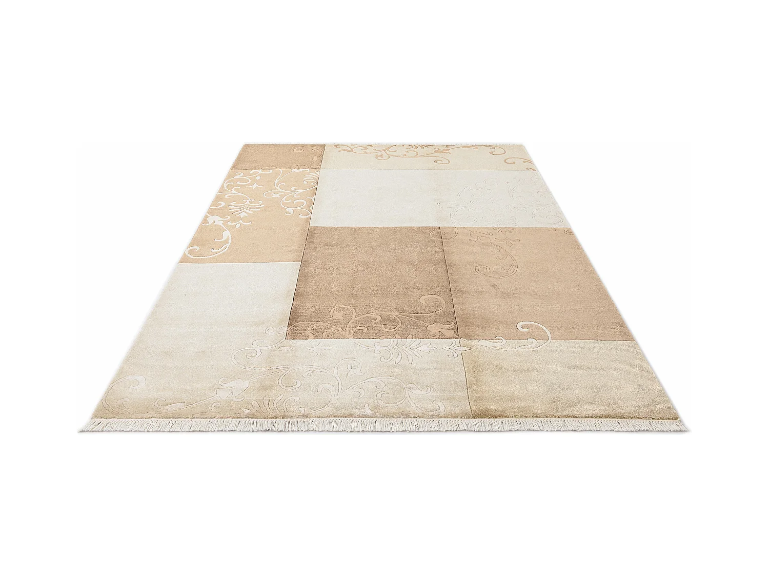 Tapis de laine 170x244 brun Darya