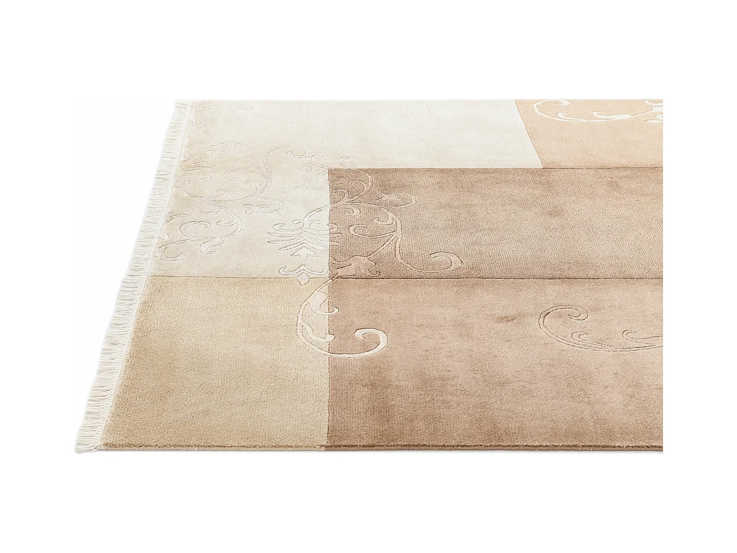 Tapis de laine 170x244 brun Darya