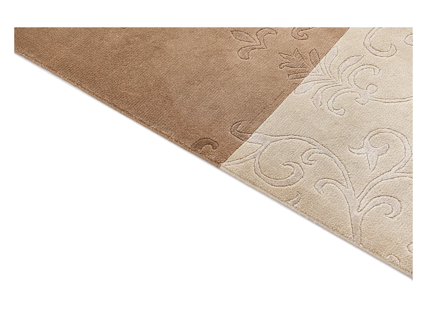 Tapis de laine 170x244 brun Darya