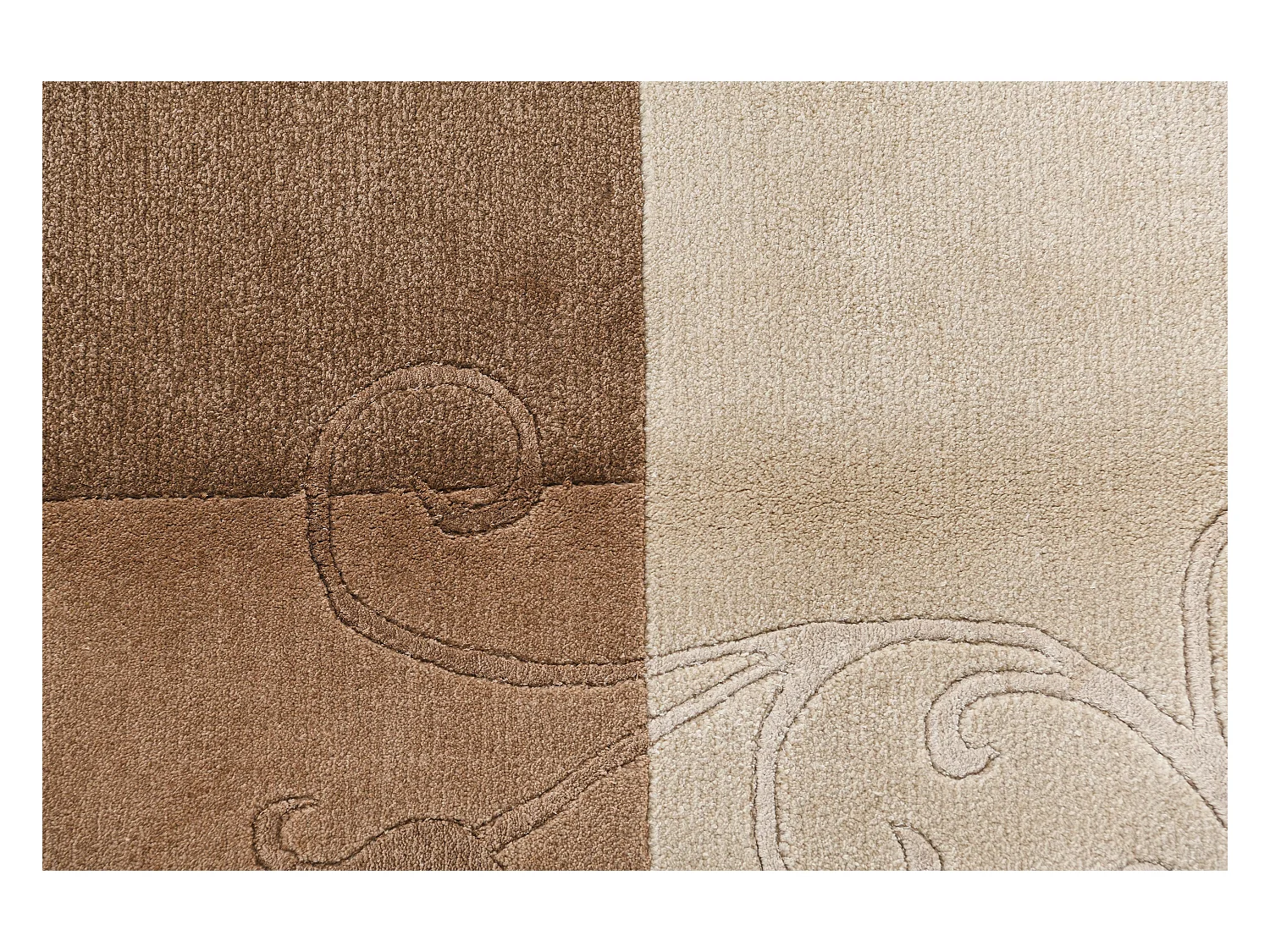 Tapis de laine 170x244 brun Darya