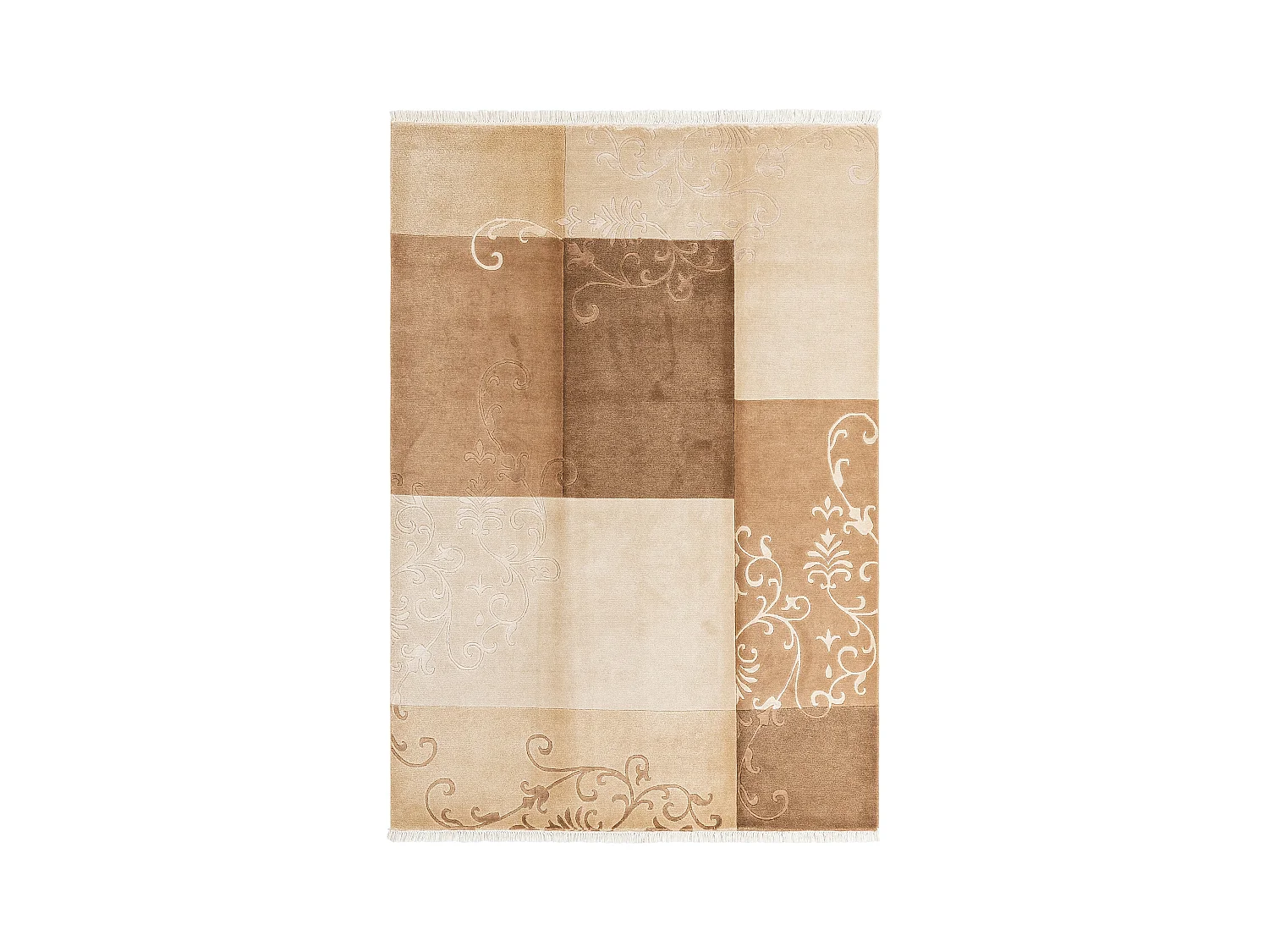 Tapis de laine 170x244 brun Darya