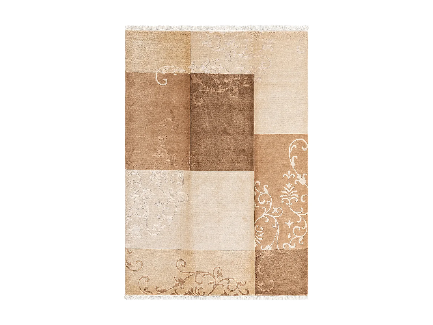 Tapis de laine 170x244 brun Darya