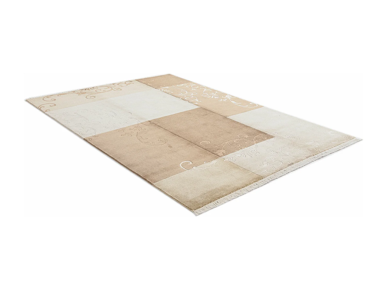 Tapis de laine 170x244 brun Darya