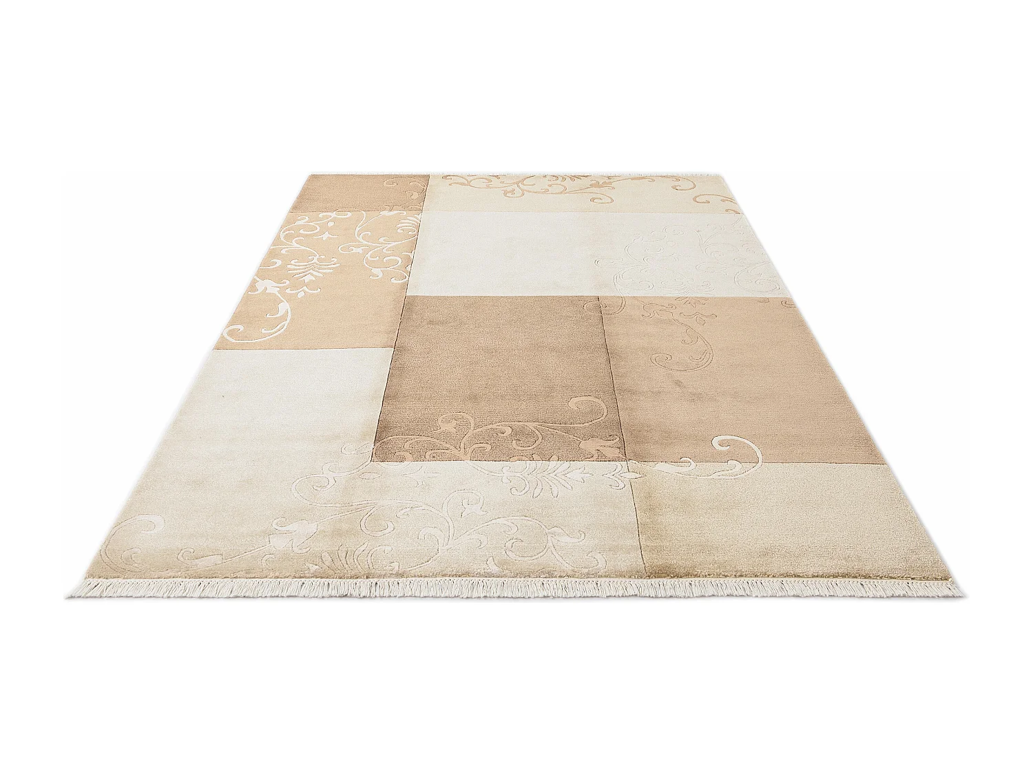 Tapis de laine 170x244 brun Darya