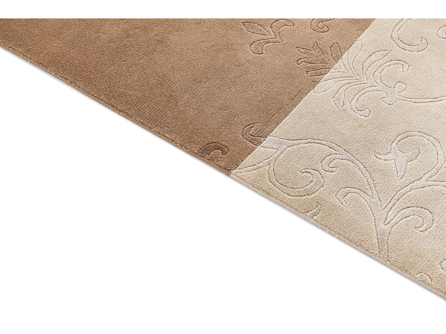 Tapis de laine 170x244 brun Darya