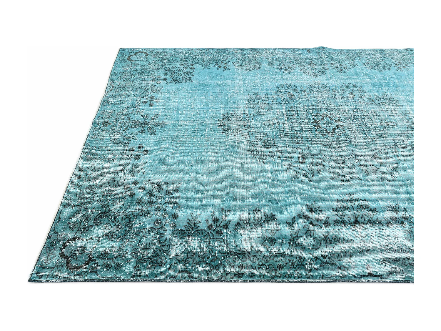 Tapis de laine 180x259 Bleu Ultra Vintage