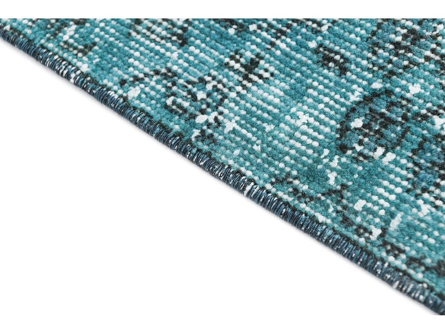 Tapis de laine 180x259 Bleu Ultra Vintage