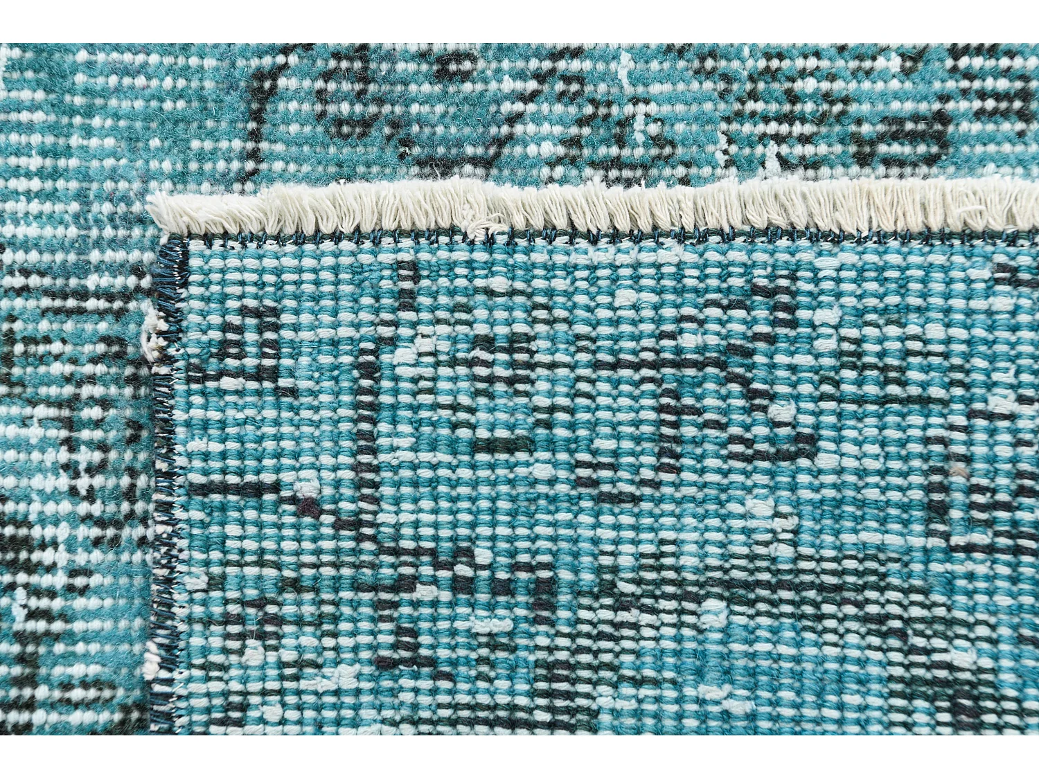 Tapis de laine 180x259 Bleu Ultra Vintage