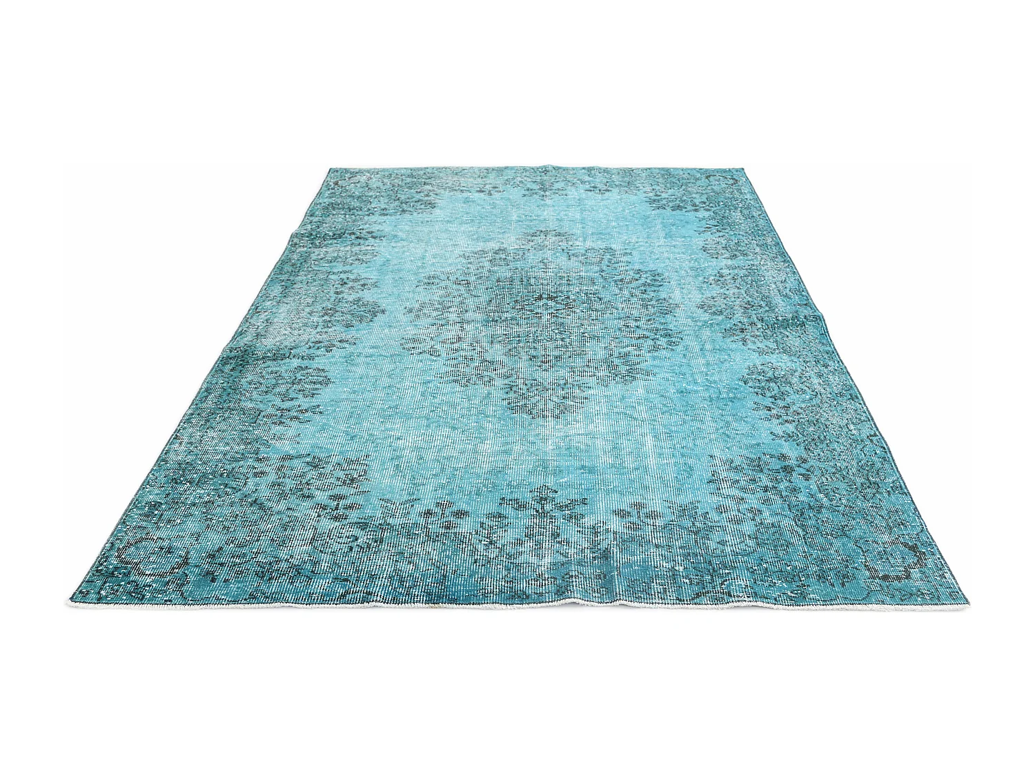 Tappeto in lana 180x259 Blu Ultra Vintage