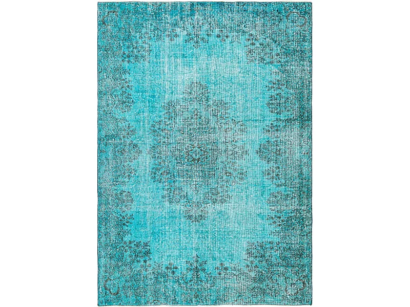 Tapis de laine 180x259 Bleu Ultra Vintage