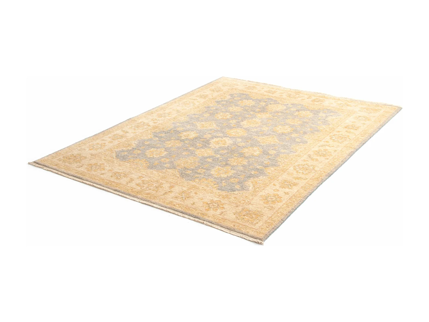 Tapis de laine 151x194 beige Kaizar