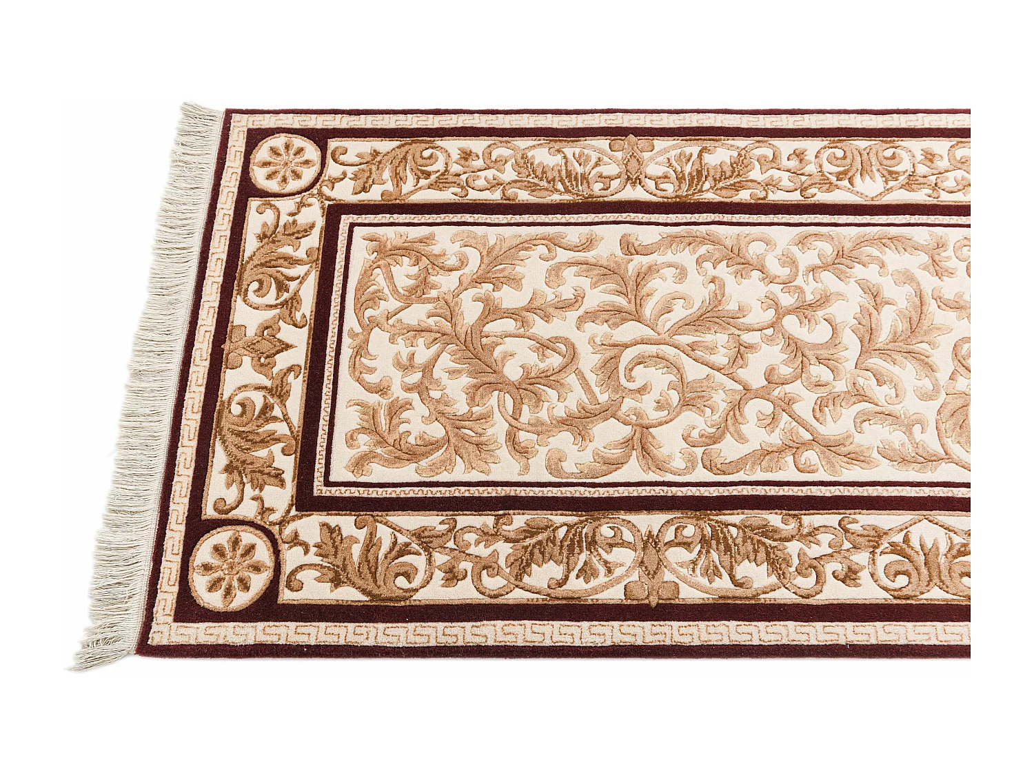 Tapis de couloir en laine 81x399 beige Darya