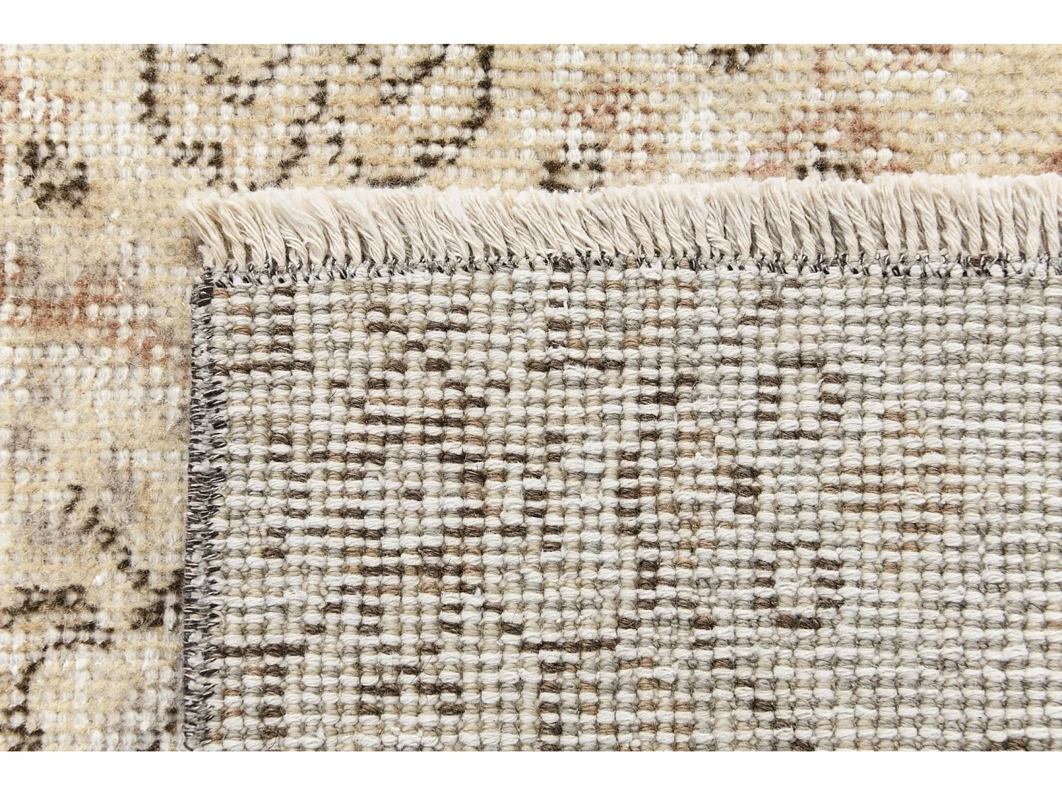 Tapis de laine 150x259 beige Ultra Vintage