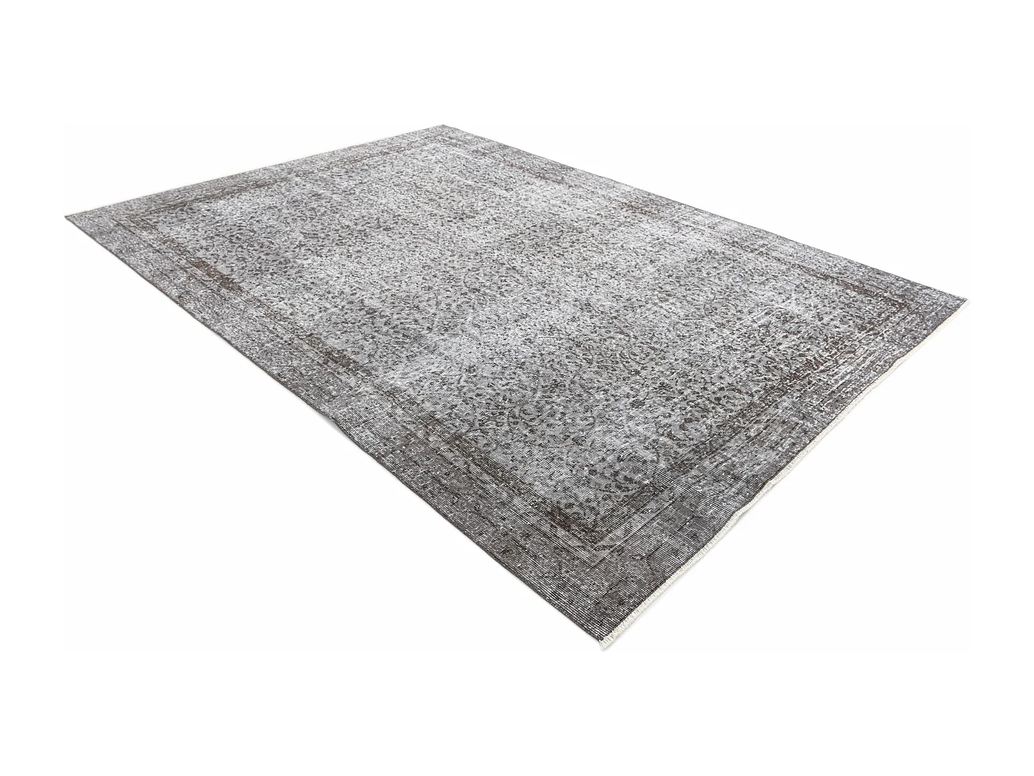 Wollteppich 185x282 Grau Ultra Vintage