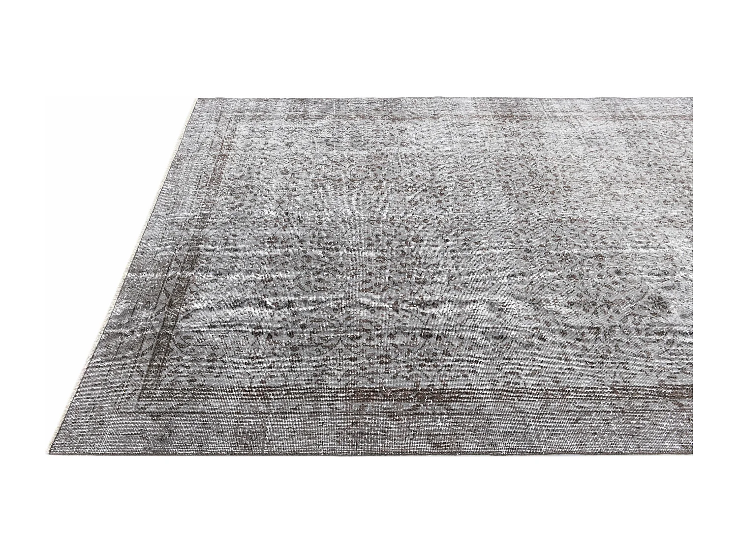 Wollteppich 185x282 Grau Ultra Vintage