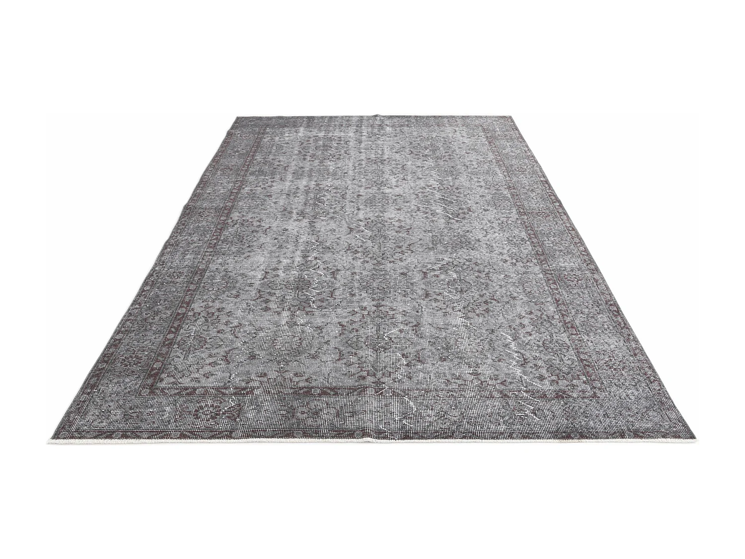 Wollteppich 180x279 Grau Ultra Vintage