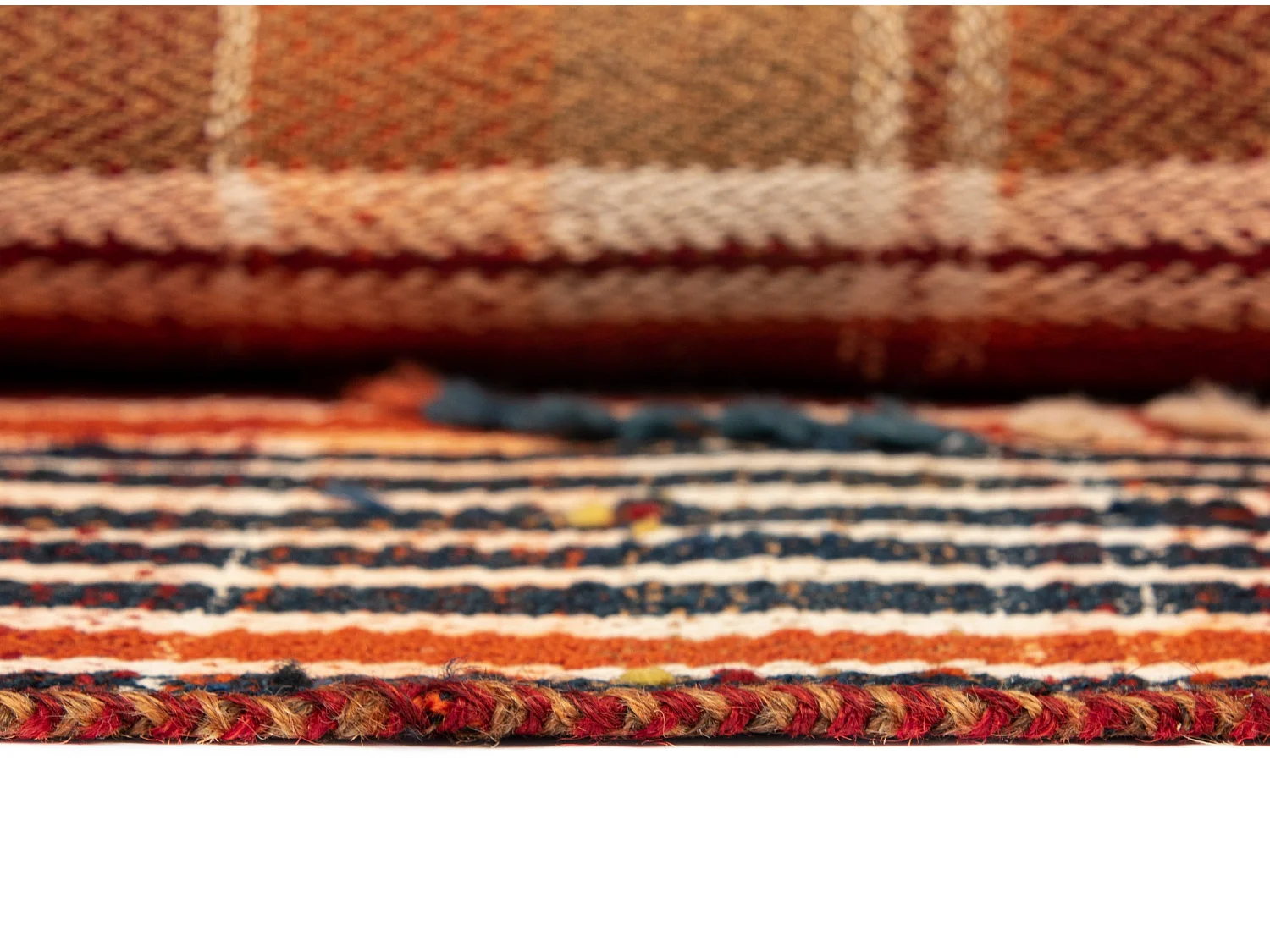 Tapis de laine 140x185 orange Jajim