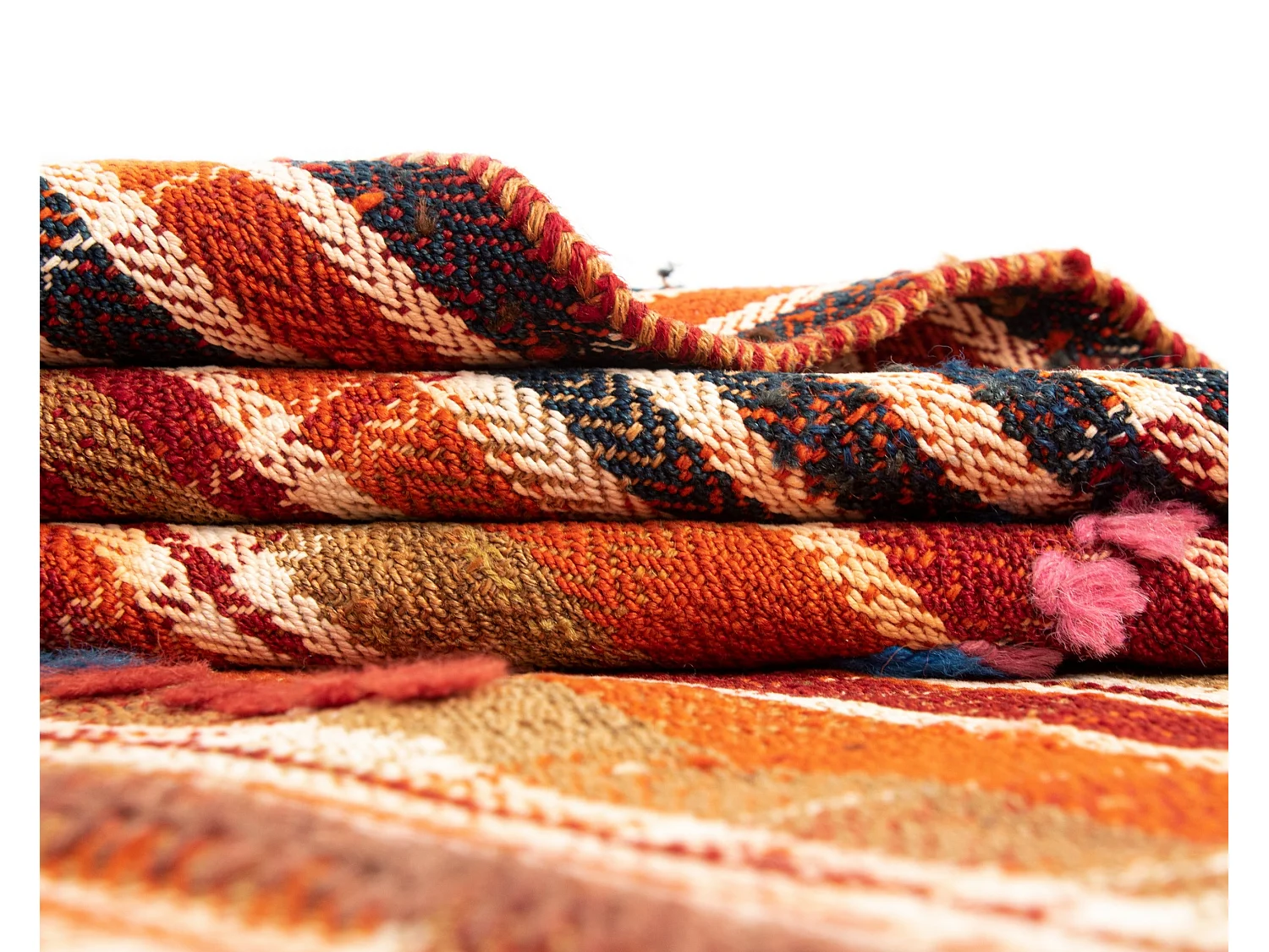 Tappeto in lana 140x185 arancia Jajim