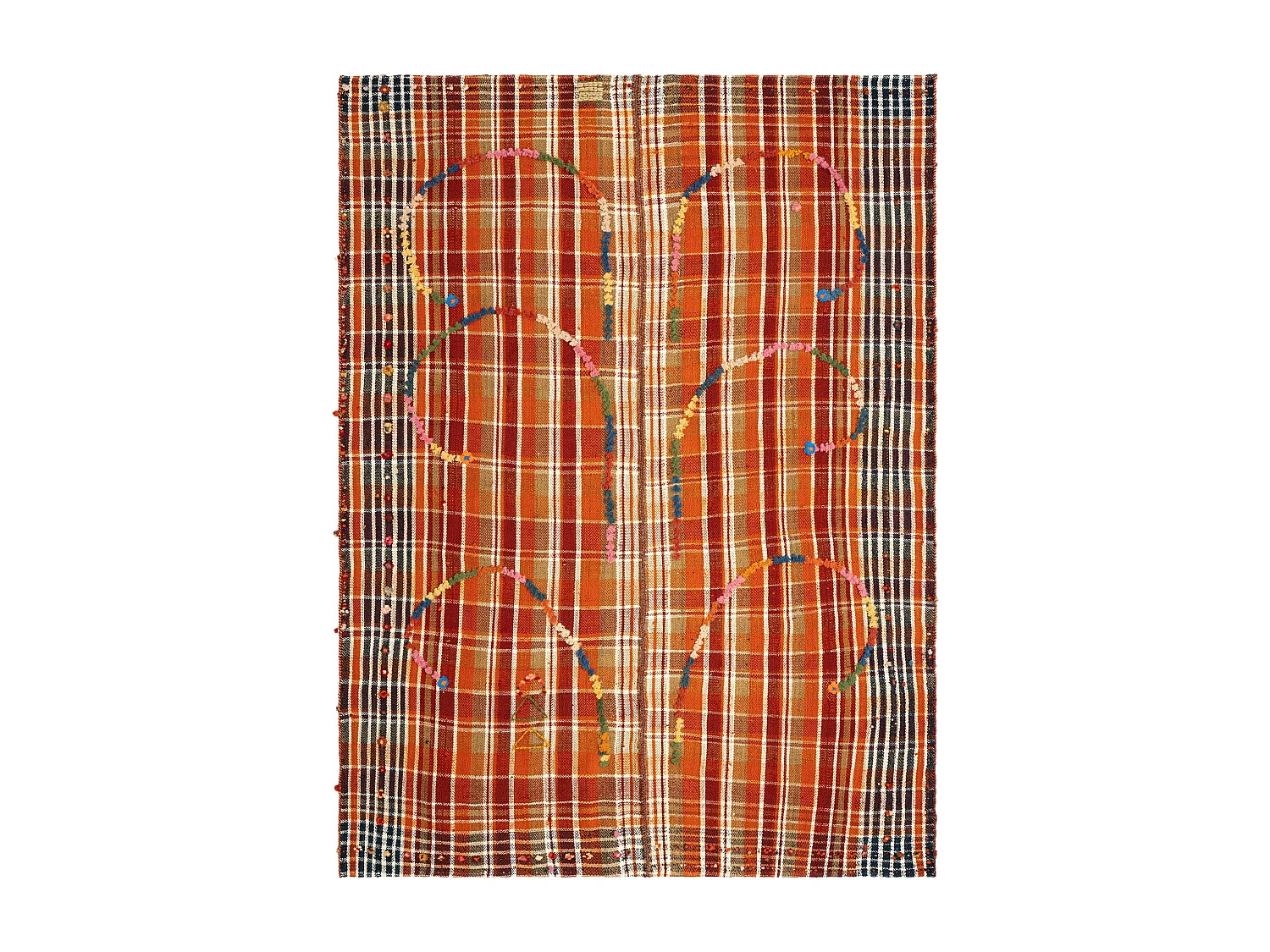 Tappeto in lana 140x185 arancia Jajim