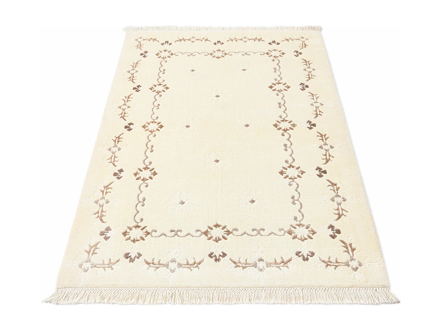 Wollteppich 94x152 Beige Darya