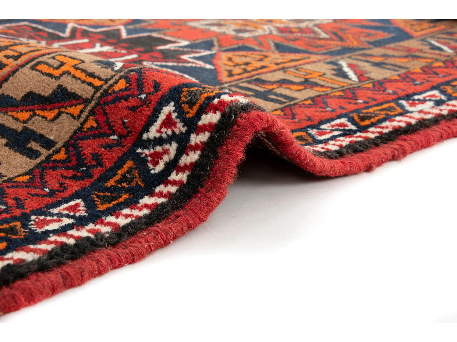 Tapis de laine 83x112 brun Afghan