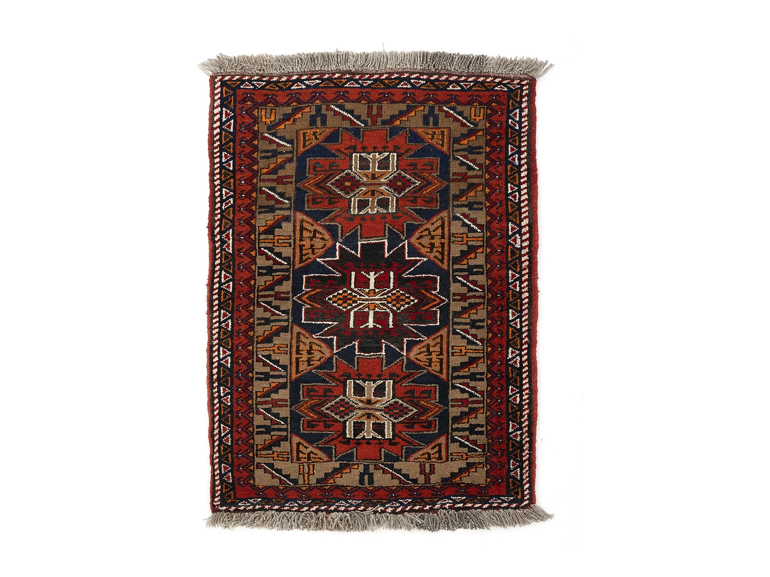Tappeto in lana 83x112 marrone Afghan