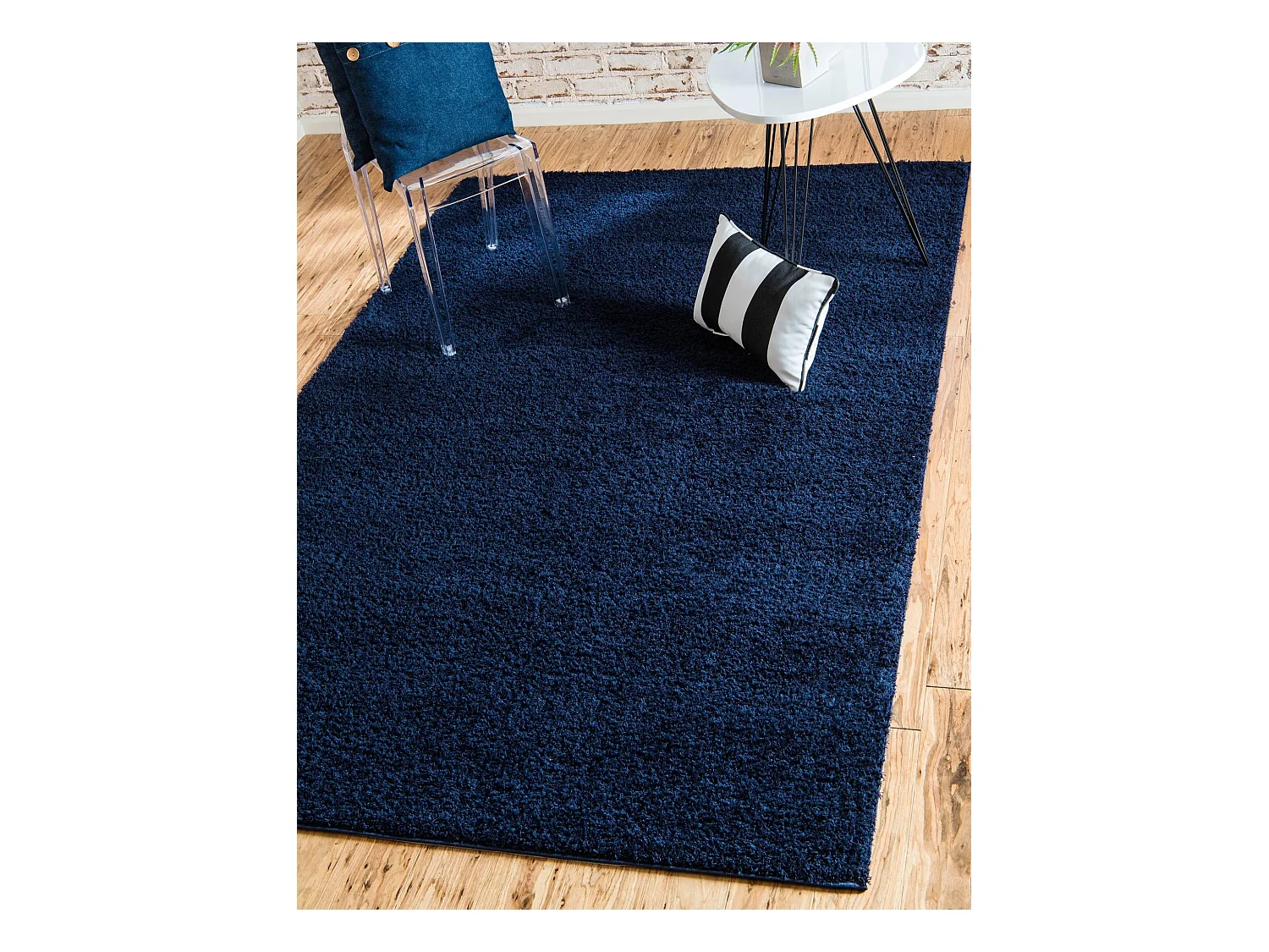 Tapis shaggy 160x245 nuit bleue Luzern