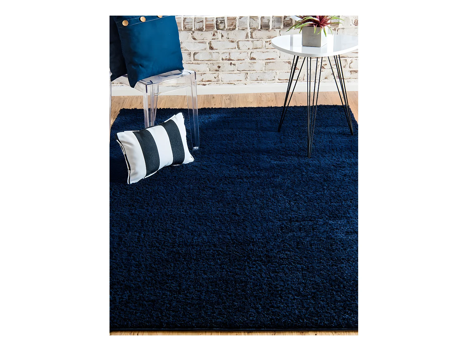 Hoogpolig tapijt 244x160 NachtBlauw Luzern