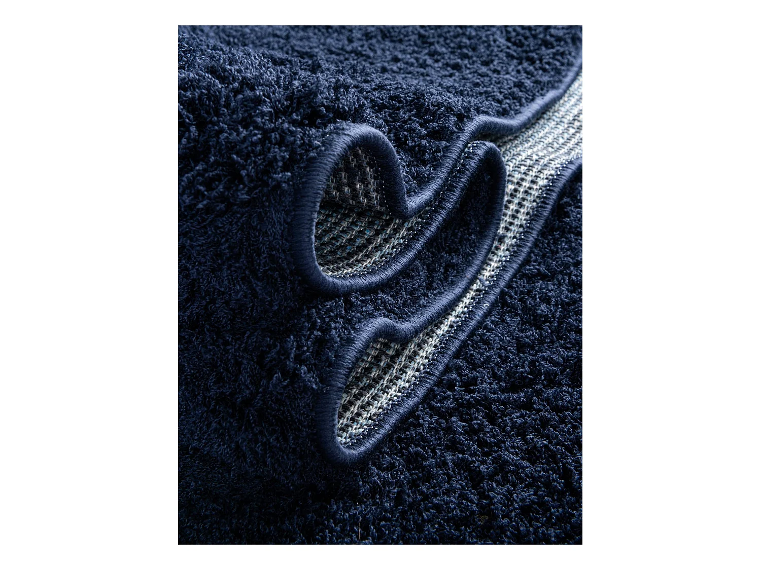 Hoogpolig tapijt 244x160 NachtBlauw Luzern