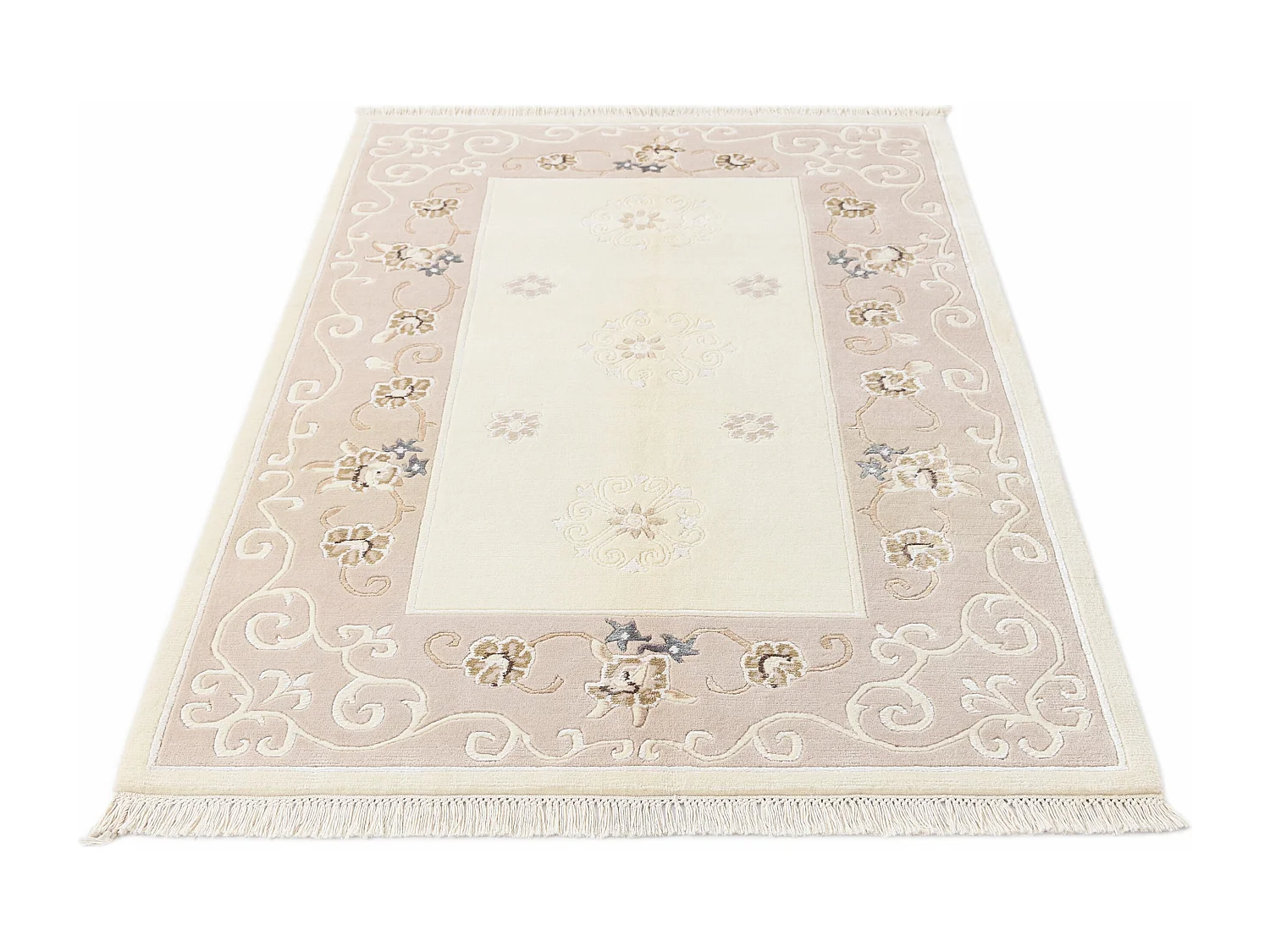 Wollteppich 122x183 Beige Darya
