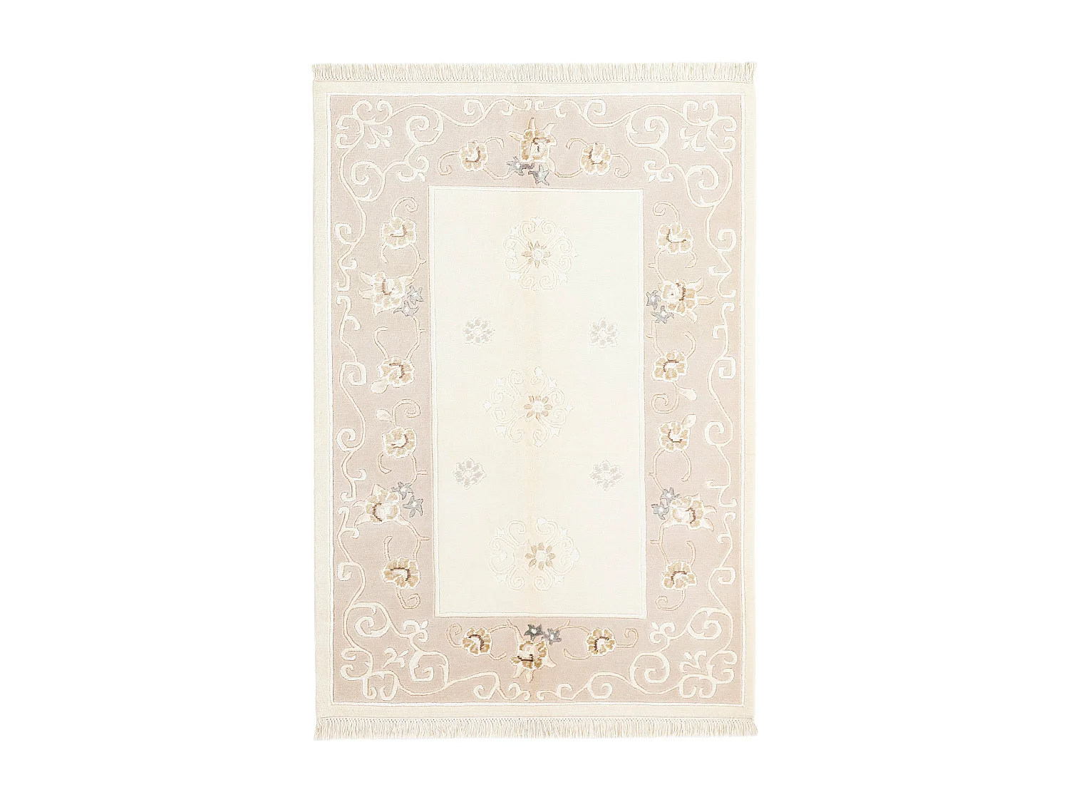 Wollteppich 122x183 Beige Darya