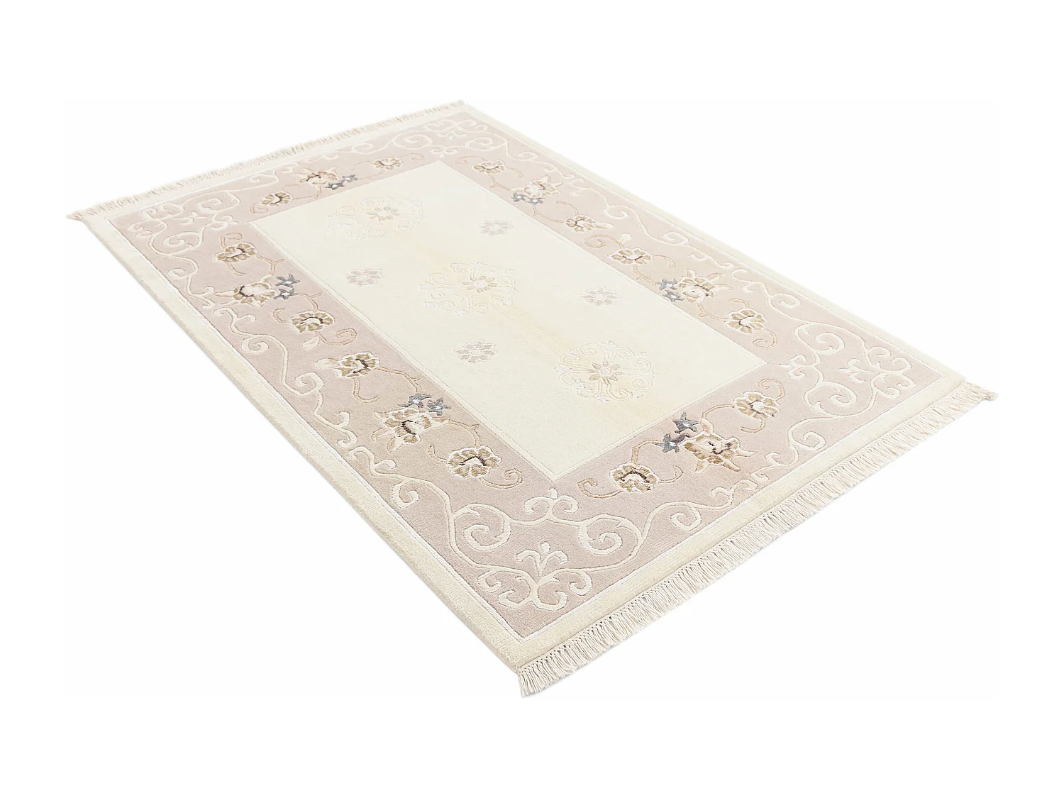 Wollteppich 122x183 Beige Darya